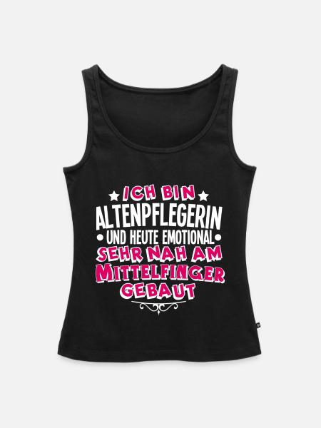 Altenpflegerin - Frauen Premium Organic Tank Top - Schwarz