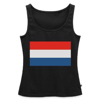Holland - Débardeur bio Premium Femme - noir - Devant - AI Model Female 172 light (172cm)