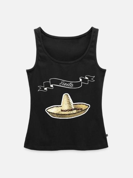 Siesta - Frauen Premium Organic Tank Top - Schwarz