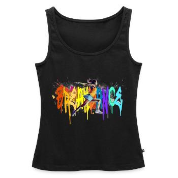 Breakdance Girl Bgirl B-Girl - Débardeur bio Premium Femme - noir - Devant - AI Model Female 172 light (172cm)
