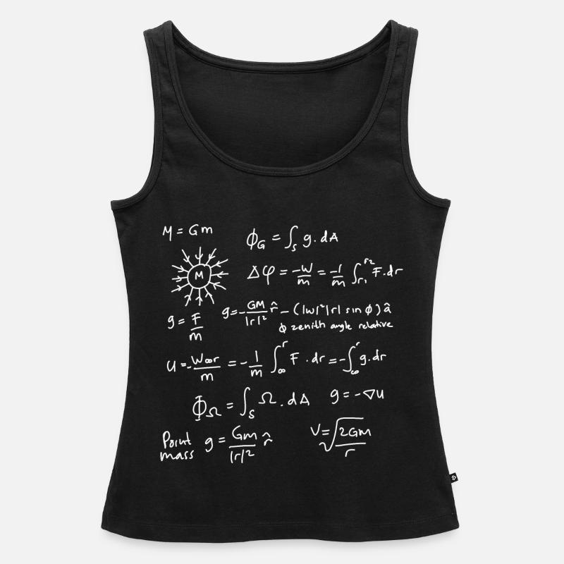 Physics Equations Unleashed - Women’s Premium Organic Tank top - black