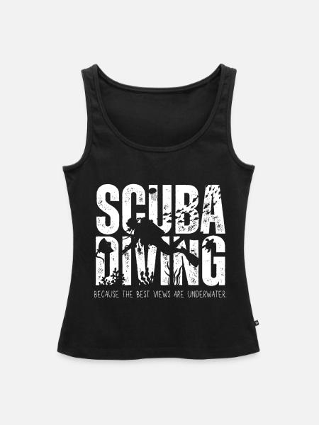 Tauchen Unterwasseransichten - Frauen Premium Organic Tank Top - Schwarz