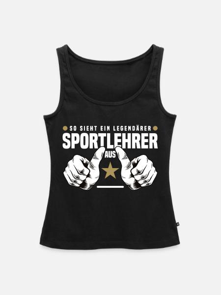 Sportlehrer - Frauen Premium Organic Tank Top - Schwarz