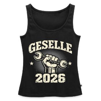 Journeyman 2026 Journeyman's exam passed Gift - Women’s Premium Organic Tank top - black - Front - AI Model Female 172 light (172cm)