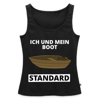 Standard Boot Geschenk - Frauen Premium Organic Tank Top - Schwarz - Vorne - AI Model Female 172 light (172cm)
