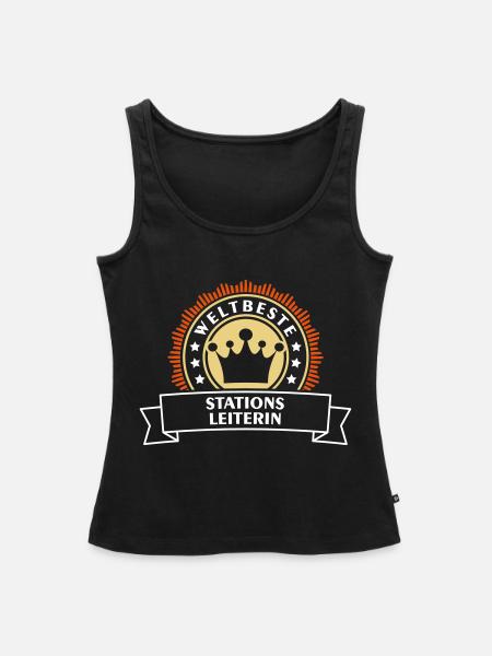 Stationsleiterin Beruf - Geschenk - Frauen Premium Organic Tank Top - Schwarz