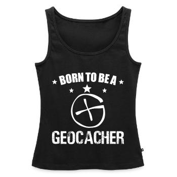 Geocacher, Geocaching, Schnitzeljagd - Frauen Premium Organic Tank Top - Schwarz - Vorne - AI Model Female 172 light (172cm)