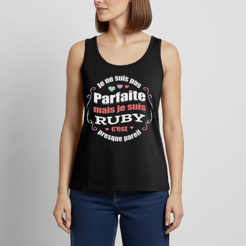 RUBY PARFAITE - PRENOM RUBY Débardeur bio Premium Femme
