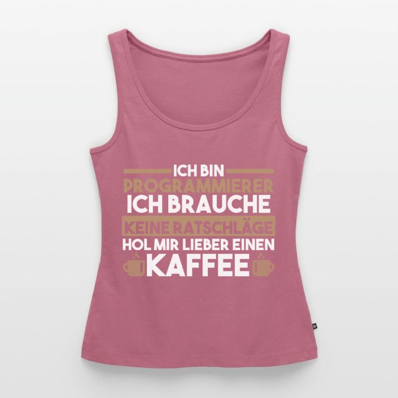 Programmieren Kaffee Entwickler Coder Programmiere Frauen Premium Organic Tank Top