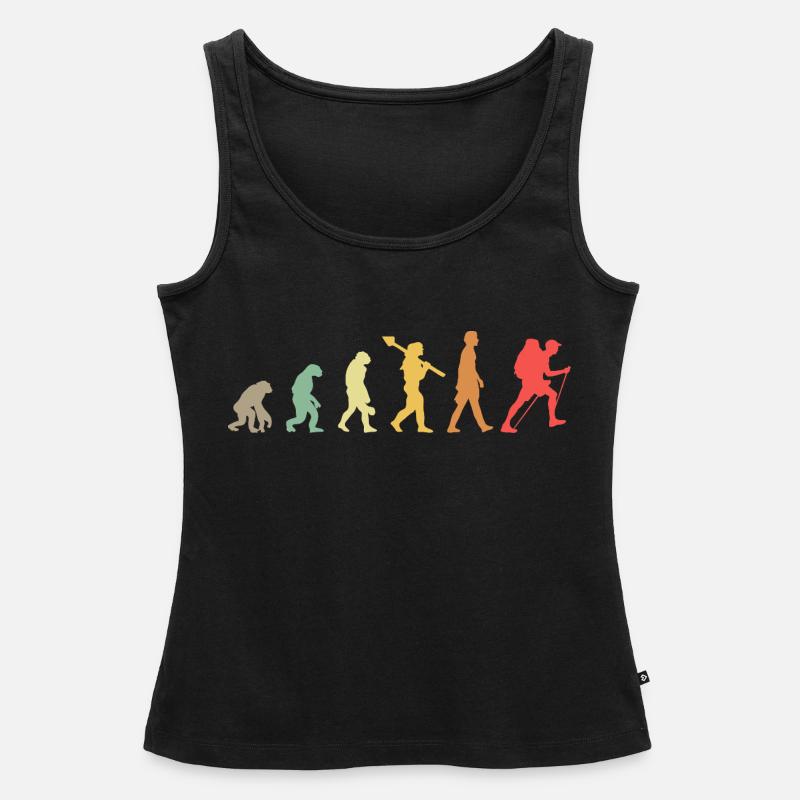 Evolution Hiking Wander - Women’s Premium Organic Tank top - black