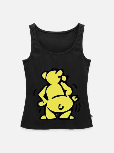Bär - Frauen Premium Organic Tank Top - Schwarz