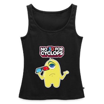 Comic 3D Brille Zyklop Kino Film Comic Geschenk - Frauen Premium Organic Tank Top - Schwarz - Vorne - AI Model Female 172 light (172cm)