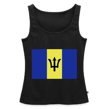 Barbados - Women’s Premium Organic Tank top - black - Front - AI Model Female 172 light (172cm)