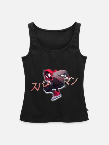 Japan Style Comic FIgure - Frauen Premium Organic Tank Top - Schwarz
