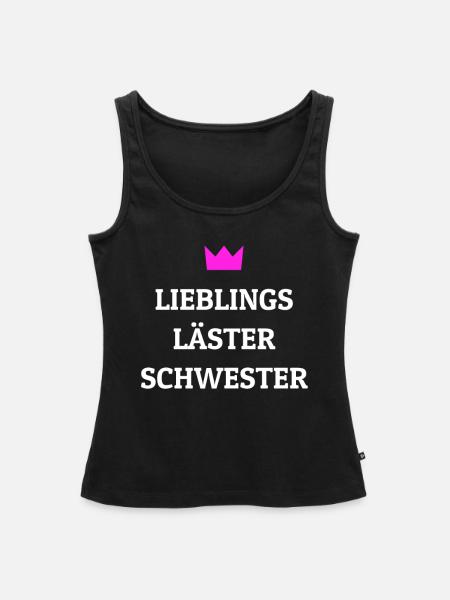 Lieblings Lästerschwester Geschenk - Frauen Premium Organic Tank Top - Schwarz