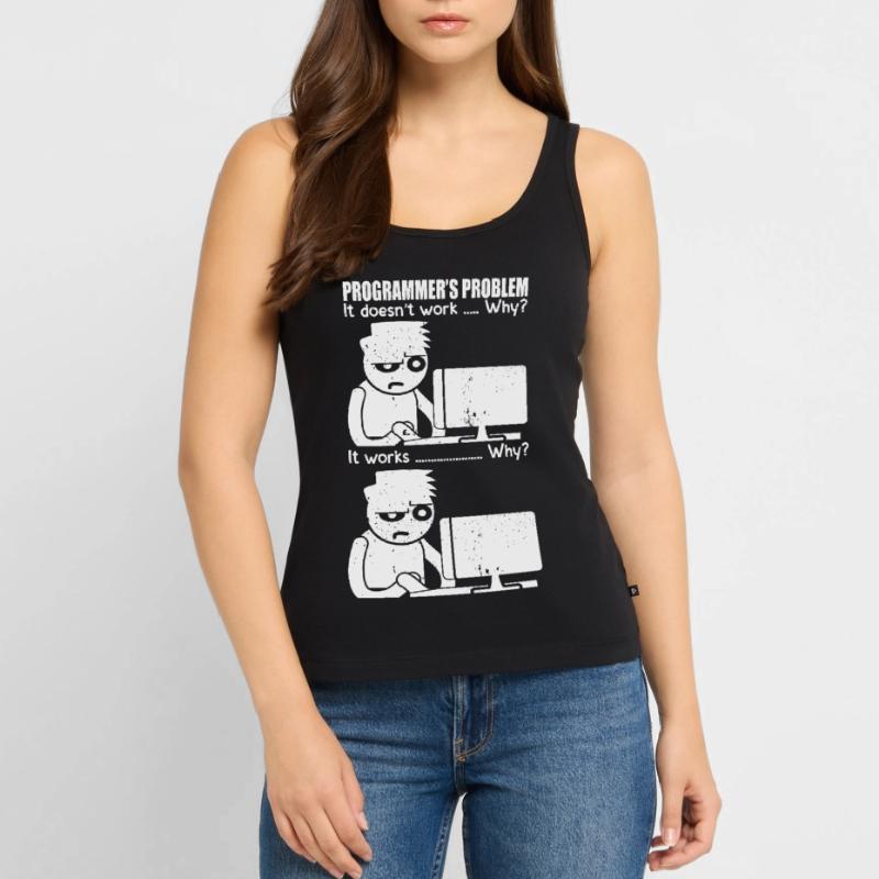 Programmer meme computer computer scientist Women’s Premium Organic Tank top