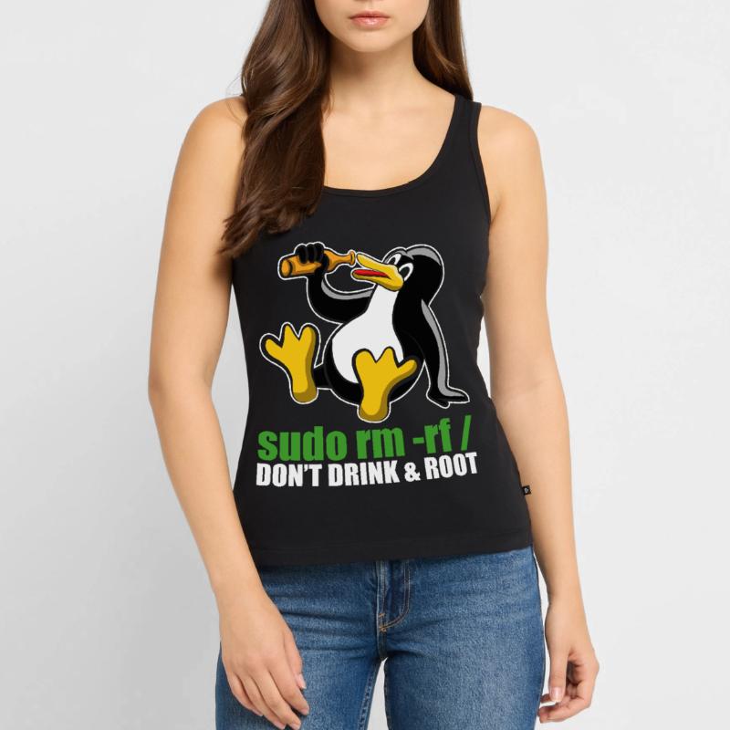 Sudo Rm Root Linux Tux Unix Insider Programmierer Frauen Premium Organic Tank Top