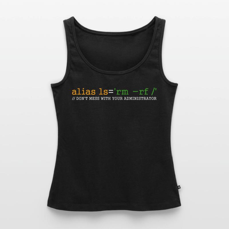 Linux Tux Unix Open Source Software Programmierer Frauen Premium Organic Tank Top