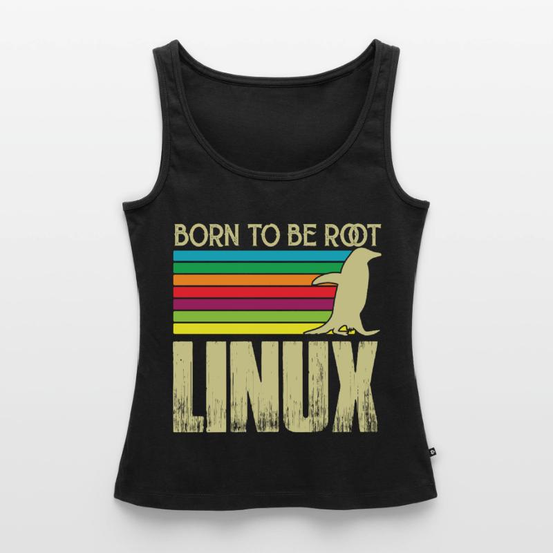Linux Born to be root Admin Linux Women’s Premium Organic Tank top