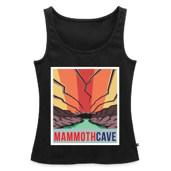 Mammoth Cave Retro National Park Souvenir Kentucky - Débardeur bio Premium Femme - noir - Devant - AI Model Female 172 light (172cm)