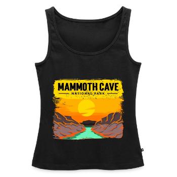 Parc national Cave Mammoth Cave Kentucky Souvenir - Débardeur bio Premium Femme - noir - Devant - AI Model Female 172 light (172cm)