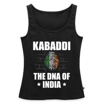 Kabaddi The DNA of India Indian Sport India - Women’s Premium Organic Tank top - black - Front - AI Model Female 172 light (172cm)