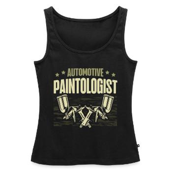 Autolackierer Autolackierer - Frauen Premium Organic Tank Top - Schwarz - Vorne - AI Model Female 172 light (172cm)