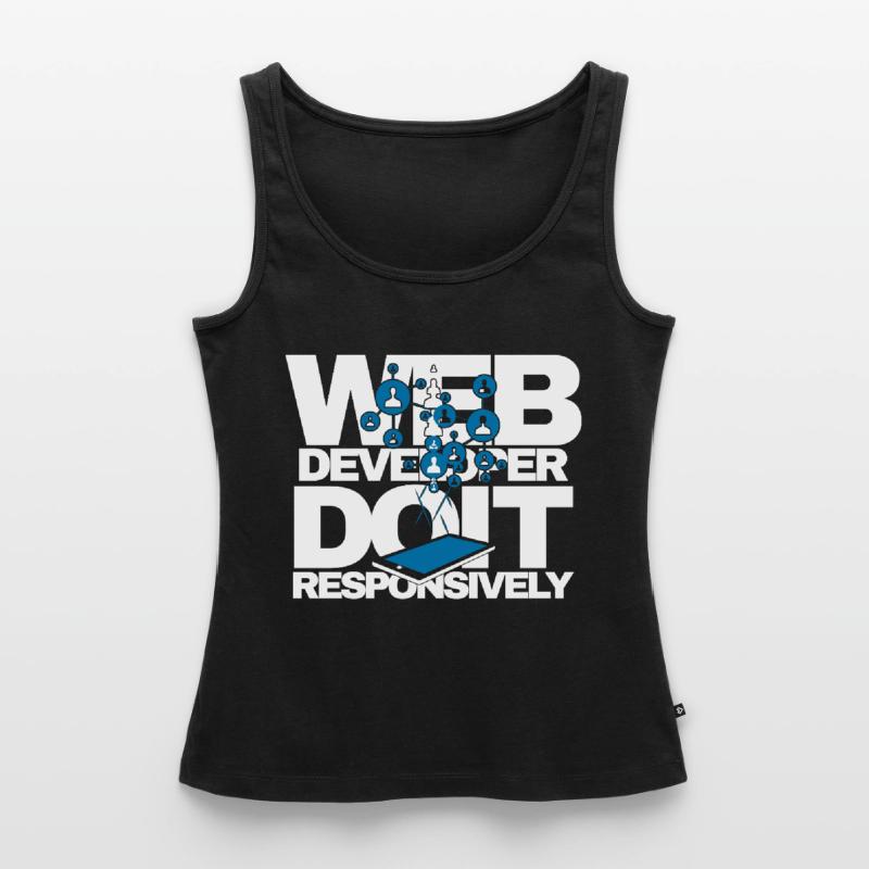 Programme de site Web Développeur Web réactif Débardeur bio Premium Femme