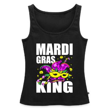 Mardi Gras King Shenanigan Mascarade Joker Jester - Débardeur bio Premium Femme - noir - Devant - AI Model Female 172 light (172cm)