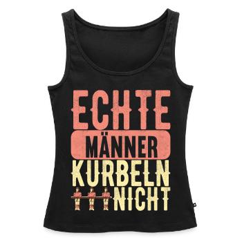 Tischfussball Tischkicker - Frauen Premium Organic Tank Top - Schwarz - Vorne - AI Model Female 172 light (172cm)