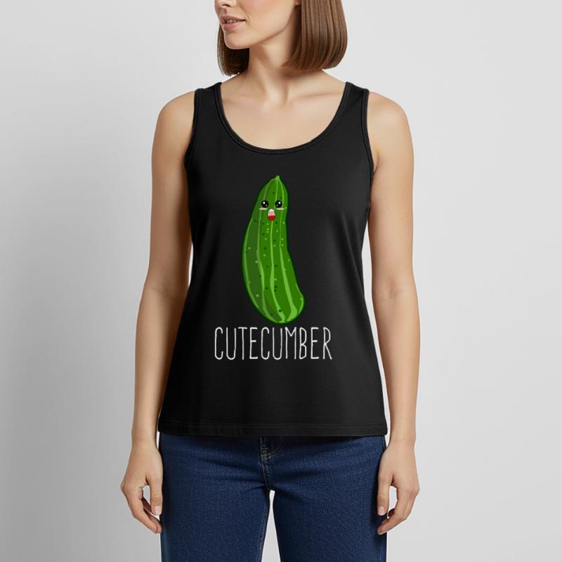 Concombre Concombre Concombre Concombre Concombre Débardeur bio Premium Femme