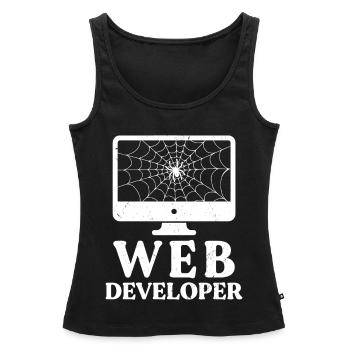 Webentwickler Website-entwicklung It-programmierer - Frauen Premium Organic Tank Top - Schwarz - Vorne - AI Model Female 172 light (172cm)