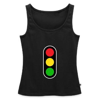 Ampel Führerschein Fahrschule - Frauen Premium Organic Tank Top - Schwarz - Vorne - AI Model Female 172 light (172cm)