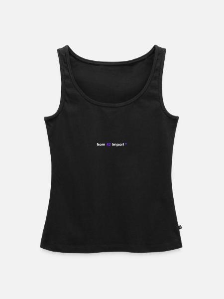 import 42 weiß - Frauen Premium Organic Tank Top - Schwarz