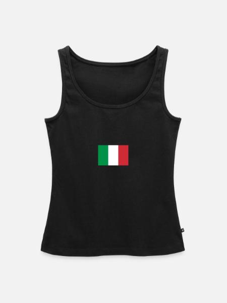Italienische Flagge - Frauen Premium Organic Tank Top - Schwarz