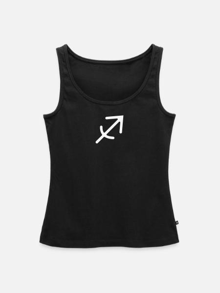Sternzeichen Schütze - Frauen Premium Organic Tank Top - Schwarz