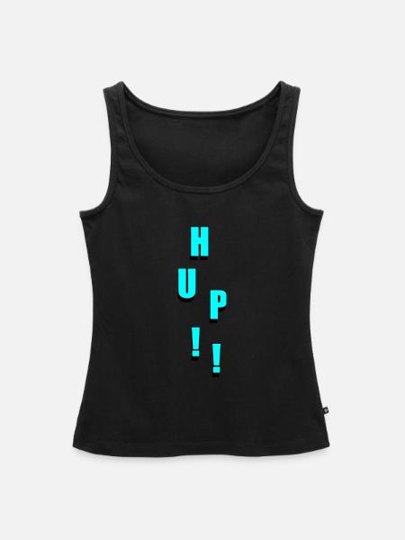 HUP!! - Frauen Premium Organic Tank Top - Schwarz