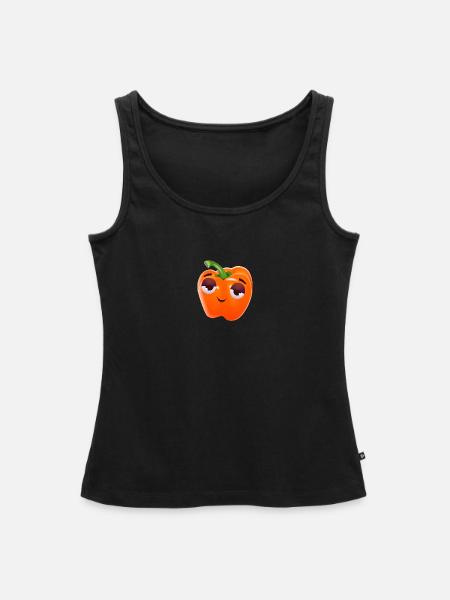 Pepperoni Schlafmütze Morgenmuffel | Comicstyle - Frauen Premium Organic Tank Top - Schwarz