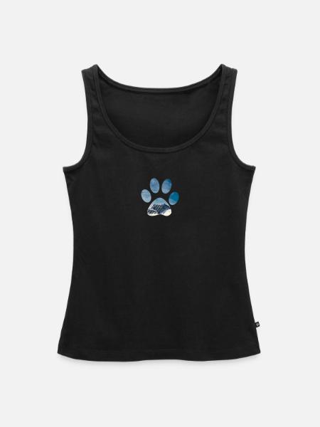 Mountain paw - Frauen Premium Organic Tank Top - Schwarz