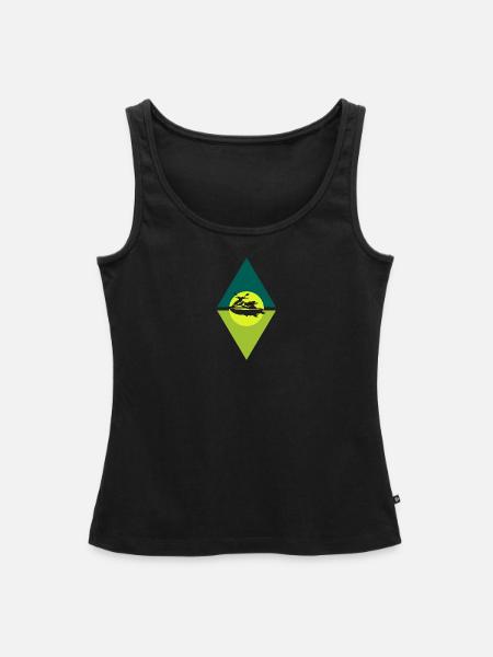 Jetski Wakeskate Motorboot - Frauen Premium Organic Tank Top - Schwarz