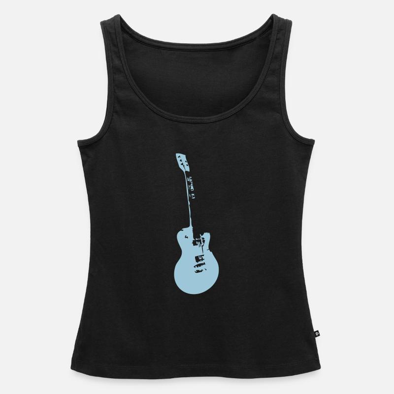 gitarr electrique4 - Premiumtanktopp dam - svart