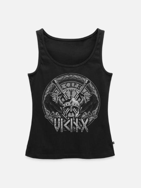 Wikinger Tattoos Mittelalter - Frauen Premium Organic Tank Top - Schwarz