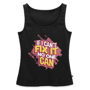 Handwerker - Frauen Premium Organic Tank Top - Schwarz - Vorne - AI Model Female 172 light (172cm)
