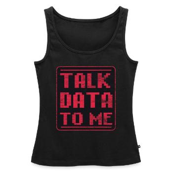 Programmer Nerd - Débardeur bio Premium Femme - noir - Devant - AI Model Female 172 light (172cm)