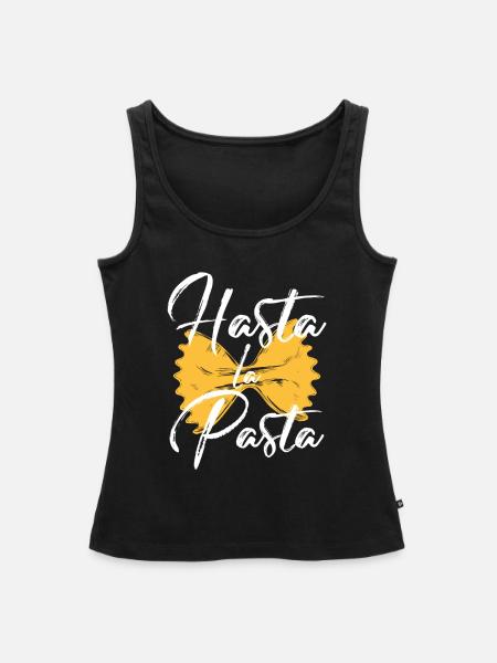 Pasta Nudeln - Frauen Premium Organic Tank Top - Schwarz