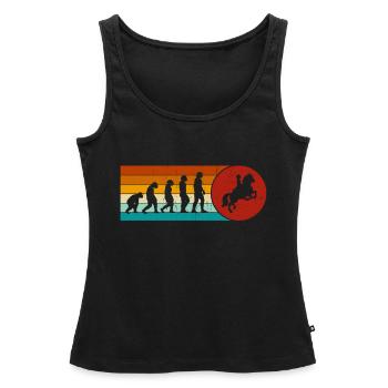 Dressur Reiten Reiten Reiter Reiten - Frauen Premium Organic Tank Top - Schwarz - Vorne - AI Model Female 172 light (172cm)