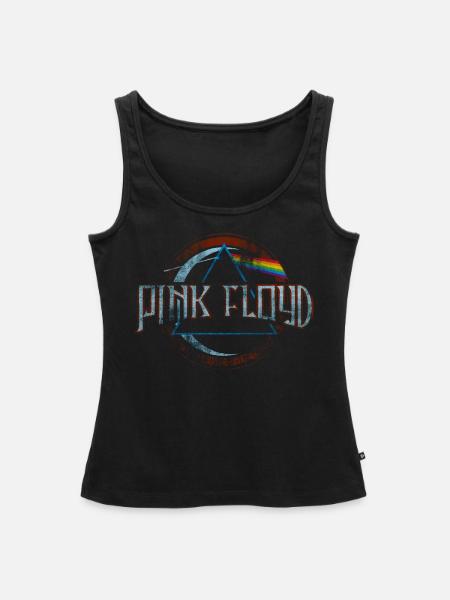 Pink Floyd Prism Logo - Frauen Premium Organic Tank Top - Schwarz