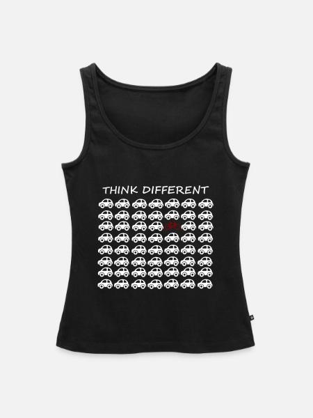 Denke anders- think different - Frauen Premium Organic Tank Top - Schwarz