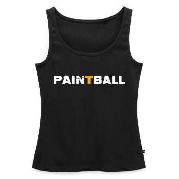 Paintball Gotcha Paintballspieler - Frauen Premium Organic Tank Top - Schwarz - Vorne - AI Model Female 172 light (172cm)