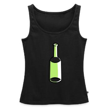 Flacon vide - Débardeur bio Premium Femme - noir - Devant - AI Model Female 172 light (172cm)